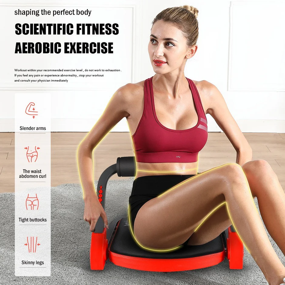 AB Crunch Total Body Fitness Machine — 21 Exercises, No Assembly Required